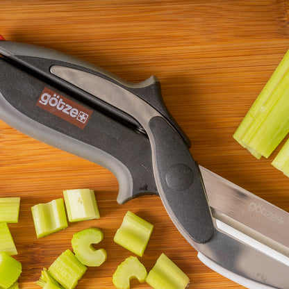 Revolutionary 5-in-1 Kitchen Scissors: Chop Veggies, Meat & More in Seconds | Free Peeler set