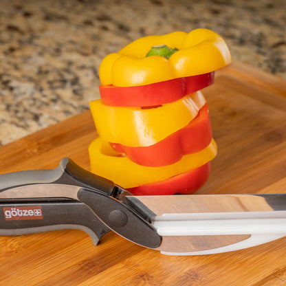 Revolutionary 5-in-1 Kitchen Scissors: Chop Veggies, Meat & More in Seconds | Free Peeler set