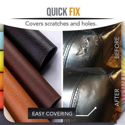 Self-Adhesive Leather Sheet Roll (Black)