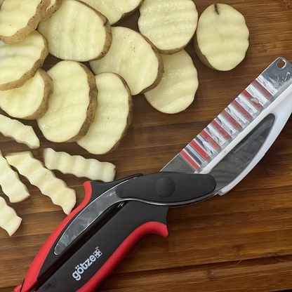 Revolutionary 5-in-1 Kitchen Scissors: Chop Veggies, Meat & More in Seconds | Free Peeler set