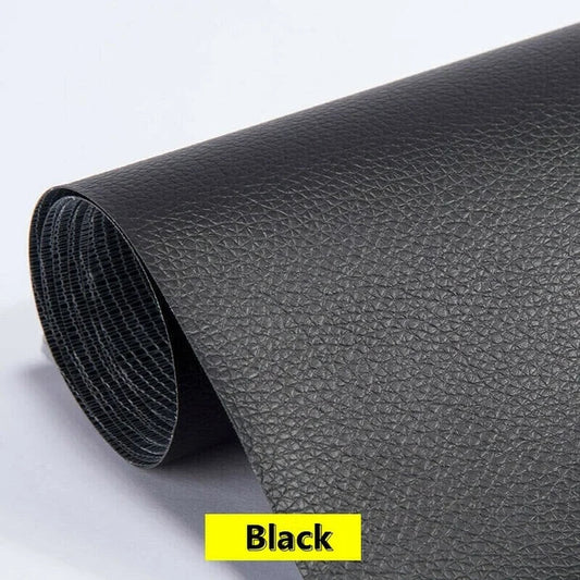 Self-Adhesive Leather Sheet Roll (Black)